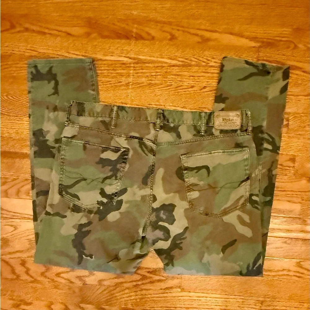 MENS POLO RALPH LAUREN THE SULLIVAN SLIM CAMO PANTS JEANS SZ 38x32 - Picture 8 of 8